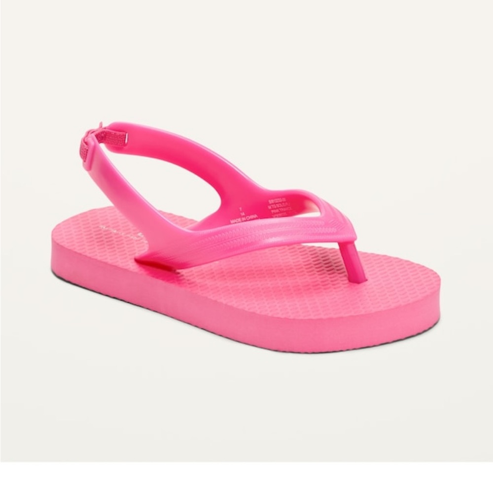 🧡15 for $20🧡 
Old Navy Pink Flip Flops| size 8 toddler